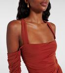 Платье макси из собранного джерси Rosseli SIR, Rust - фото 4