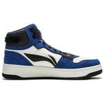 Кроссовки LINING Tianji Soft Skateboarding Shoes Men Mid-top Cloud Mist White / Blue / Black, синий - фото 2