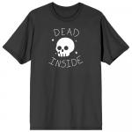 Мужская футболка с рисунком черепа «Dead Inside» на Хэллоуин Licensed Character, черный - фото