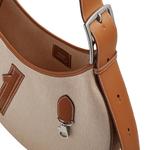 HERMES Сумка-мессенджер из телячьей кожи с логотипом - фото 6