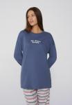 Пижамный топ Tezenis Pyjama top, Blue/Dyed Denim - фото