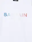 Толстовка с логотипом Balmain Kids, белый - фото 3