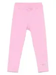 Леггинсы с вышитым логотипом MSGM Kids, розовый - фото