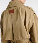 Тренчкот из хлопкового твила Acne Studios, Mushroom Beige - фото 6