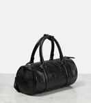 Винтажная кожаная сумка-тоут Prada, черный - фото 4