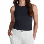 Топ в рубчик цвета Stone Black Askk Ny, Stone Black - фото