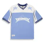 Футболка Grimey Infamous Deeper Oversize short sleeve v neck, синий - фото