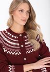 Кардиган DreiMaster Cardigan, Wine Red Offwhite/Dark Red - фото 4