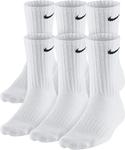 Носки унисекс для взрослых Nike Everyday Cushioned Training Crew Socks (6 пар), White - фото
