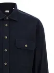 Фланелевая рубашка с нагрудным карманом BORRIELLO NAPOLI, синий - фото 3