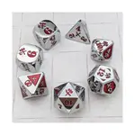 Режущий урон — металл, хром с красным (7), Damage Dice - фото