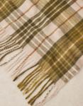 Клетчатый шарф цвета хаки Mango - фото 2
