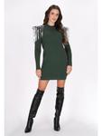 Платье faina, темно-зеленый - фото 2