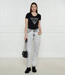 Футболка Guess Jeans Slim Fit, черный / серебряный - фото 2