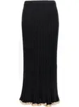 Юбка миди в рубчик Proenza Schouler, черный - фото