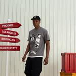 Футболка с рукавом дроп-шоулдер унисекс NBA, серый - фото 5