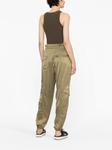 GANNI зауженные брюки карго, зеленый - фото 4