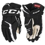 CCM Перчатки для хоккея с шайбой TACKS 9060, черно-белые (38 см) - фото