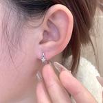 Asia Star Серьги-гвоздики из серебра 925 пробы - фото 4