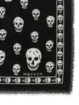 Шарф Classic Skull Alexander McQueen, черный - фото 2