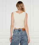 Футболка Эми Cropped fit Guess Jeans, экрю - фото 3