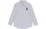 Детская рубашка Gucci, синий - фото