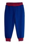 Детские хлопковые спортивные штаны Mini Rodini, синий - фото 2