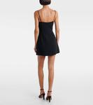 Мини-платье с перьевым декором David Koma, Black - фото 3