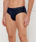 Трусы мужские Emporio Armani с логотипами на резинке 2 шт, синий - фото 2