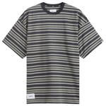 Футболка в полоску Wtaps, серый - фото