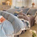 ADOVZ Утепленное одеяло с пододеяльником из кораллового бархата - фото 7