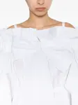 Платье мини Volume с оборками PATOU, белый - фото 5