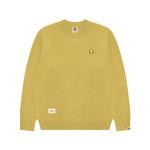 Джемпер  с нашивкой логотипа A Bathing APE Aape, желтый - фото