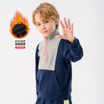 Детский свитшот Mizuno, серо-голубой - фото 4