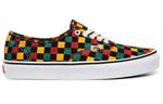 Кроссовки authentic 'washed - multi checker' Vans, красный - фото 2