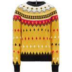 Свитер Jacquard Knitted Jumper Moncler, желтый - фото