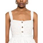 Мини-платье Self portrait с кружевными ярусами Self-portrait, белый - фото 6