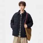 Пуховик Unisex Lapel Thickened Down Jacket ZIAREL, черный with removable logo - фото 6