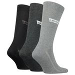 Носки Levi´s Batwing Logo Recycled 3 шт, серый - фото 2