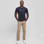 Футболка Guess Mens Eco Basic Velvet Logo, Smart Blue - фото 3