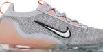 Кроссовки Nike Air VaporMax 2021 Flyknit 'Grey Fog Bright Mango', серый - фото 3