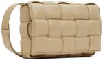 Бежевая стеганая сумка через плечо Cassette Bottega Veneta - фото 2