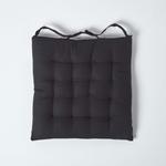 Подушка на стул Homescapes, 40x40x5 см, черный - фото 3