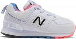 Кроссовки New Balance 574 Toddler 'Silent Grey White', серый - фото