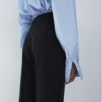 Брюки H&M Wide-cut, черный - фото 7