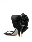 Босоножки с бантом MSGM, черный - фото 3