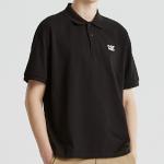 Футболка поло унисекс CAT, черная - фото 8