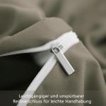 Комплект постельного белья RUIKASI, 3 предмета, 200х200/80x80, серо-коричневый - фото 7