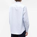 Рубашка A.P.C. Greg Log Button Down Stripe, голубой - фото 4