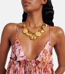 Мини-платье из шелка с цветочным принтом Chloé, Antique Pink - фото 4